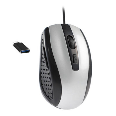 LIFETECH RATO BOW - USB CTYPE-C E USB OPTICAL SILVER WIRED