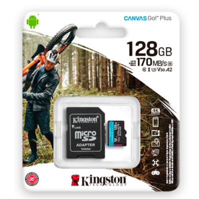 KINGSTON SDCARD 128GB MICRO SDXC CANVAS SELECT PLUS ADAP