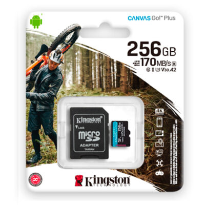 KINGSTON SDCARD 256GB MICRO SDXC CANVAS SELECT PLUS ADAP