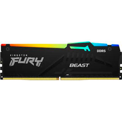 KINGSTON MEM 32GB 5200MT/s DDR5 CL40 DIMM FURY BEAST RGB