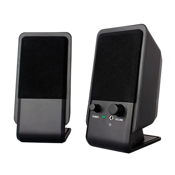 EWENT COLUNAS 2.0 10W VOLUME CONTROL JACK 3.5" USB BLACK