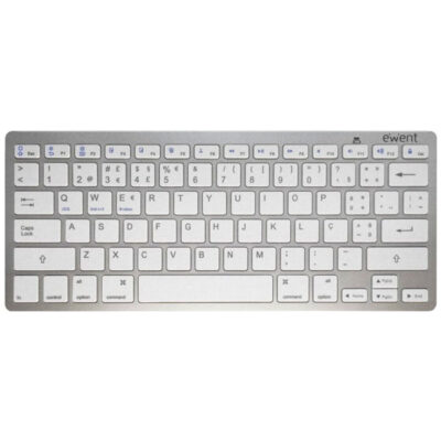 EWENT TECLADO BLUETOOTH IOS ANDROID WIN COMPACT SLIM SILVER PT