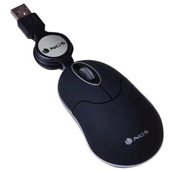 NGS RATO SIN CABO RETRACTIL BLACK USB