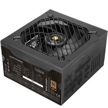 MARS GAMING FONTE ALIMENTAÇAO ATX 1200W MPB1200PSI F MOD 80+ GOLD BLACK