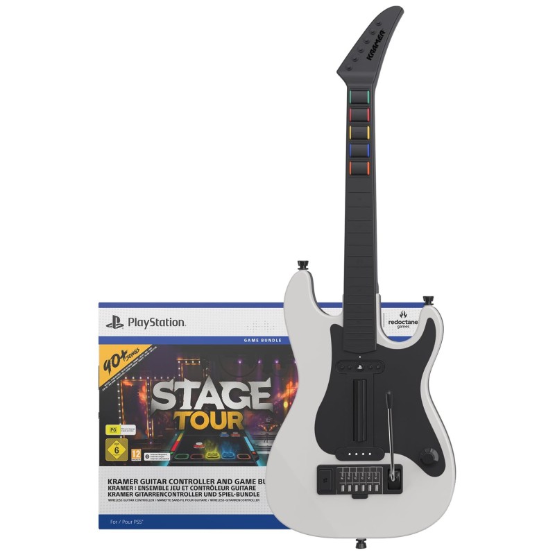 Stage Tour + Guitarra Sem Fios Kramer – PS5 - Data prevista de lançamento: 10/12/2026